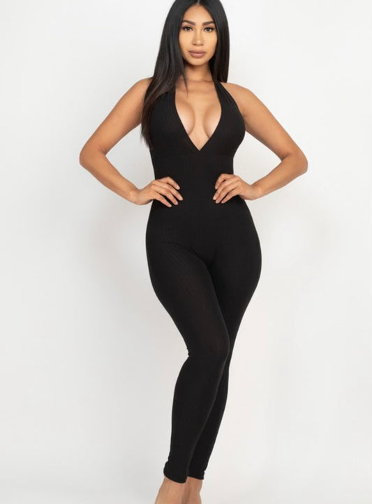 Deep V Romper - Rich Ragz Boutique